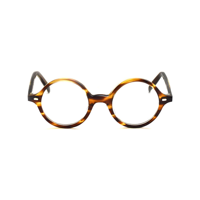 LAWRENCE JENKIN SPECTACLE MAKER / ROUND V2 / Chesnut Mottle