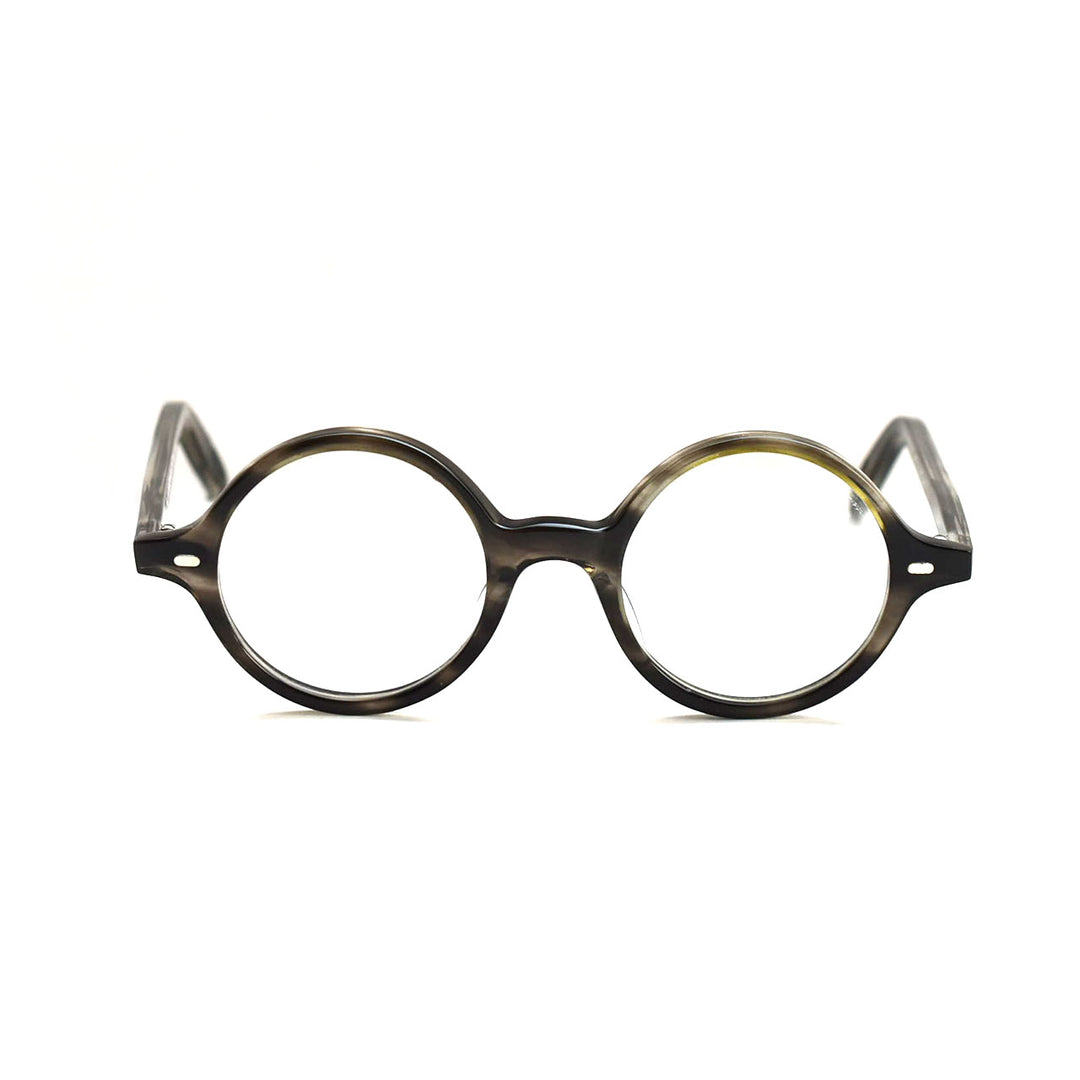 LAWRENCE JENKIN SPECTACLE MAKER ROUND V2 / Grey Mottle – blinc web store